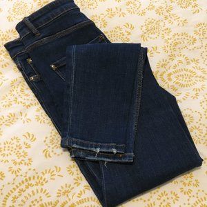 Zara High Waisted Dark Skinny Jeans